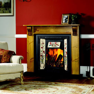 Fireplaces - victorian tiled inserts